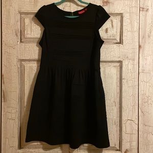 Knee length black dress
